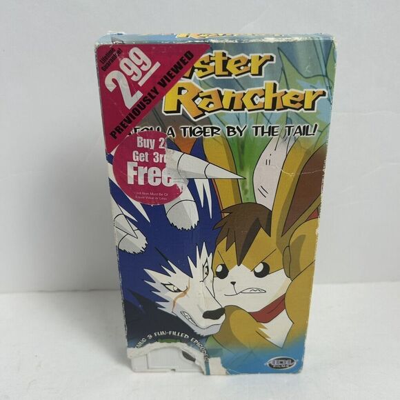 Monster Rancher Catch a Tiger by the Tail VHS Tape 2000 Temco Pre Owned - Picture 1 of 7
